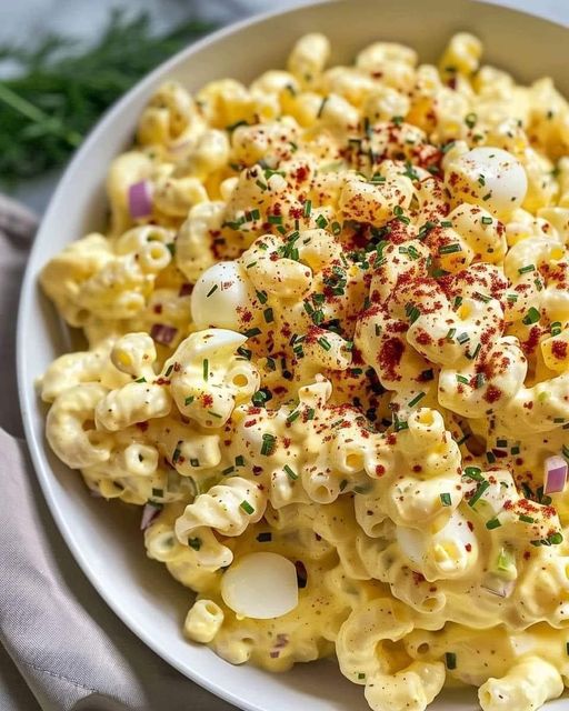 Deviled Egg Macaroni Salad