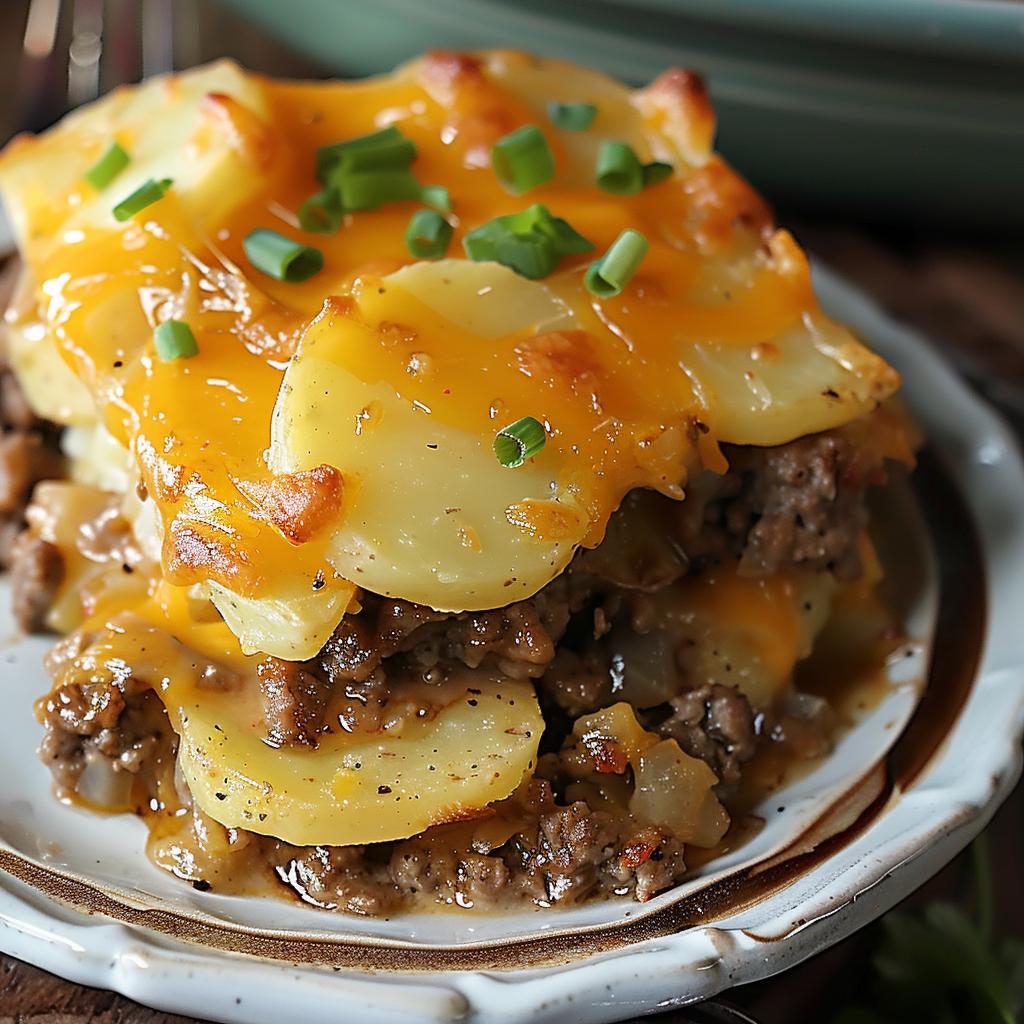 Hamburger Potato Casserole Recipe