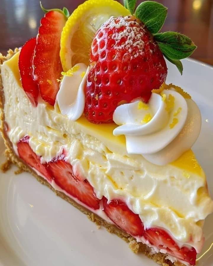 Irresistible Strawberry Lemon Cheesecake Recipe