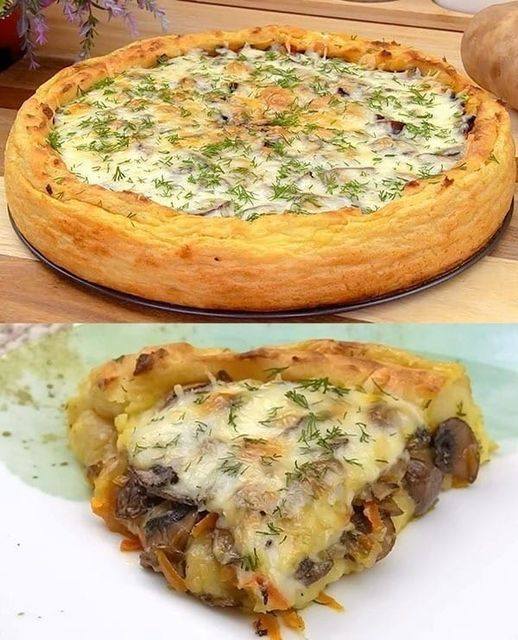 Savory Potato and Mushroom Cake