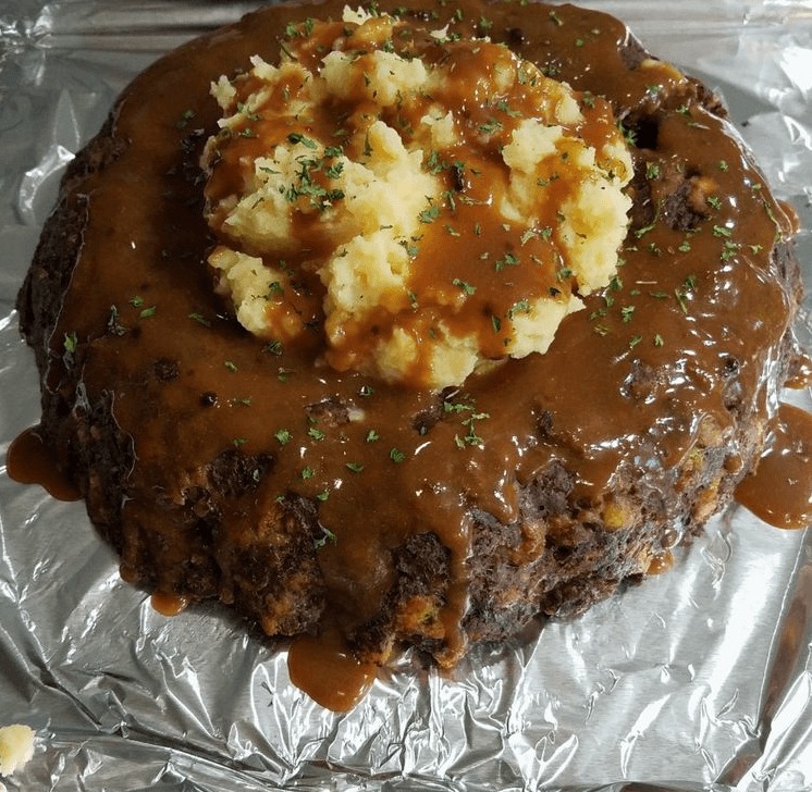 Stuffed Meatloaf on the Stovetop