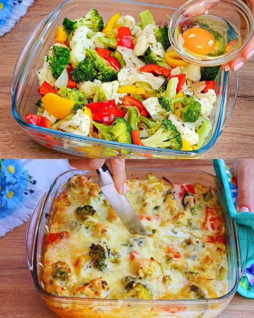 A Vegetarian Delight: Easy and Flavorful Broccoli and Cauliflower Casserole