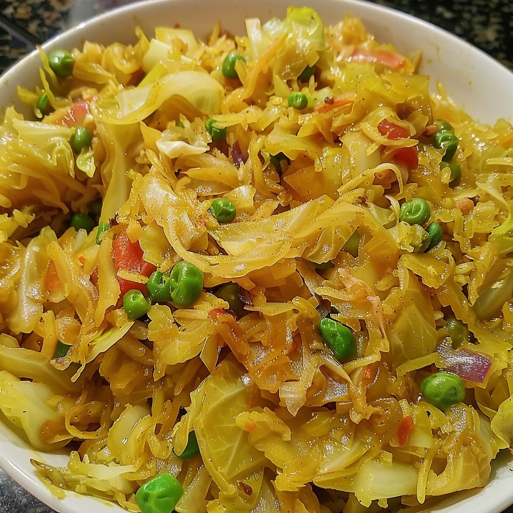 Vegan Curried Cabbage