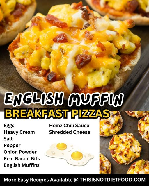 English Muffin Breakfast Pizzas