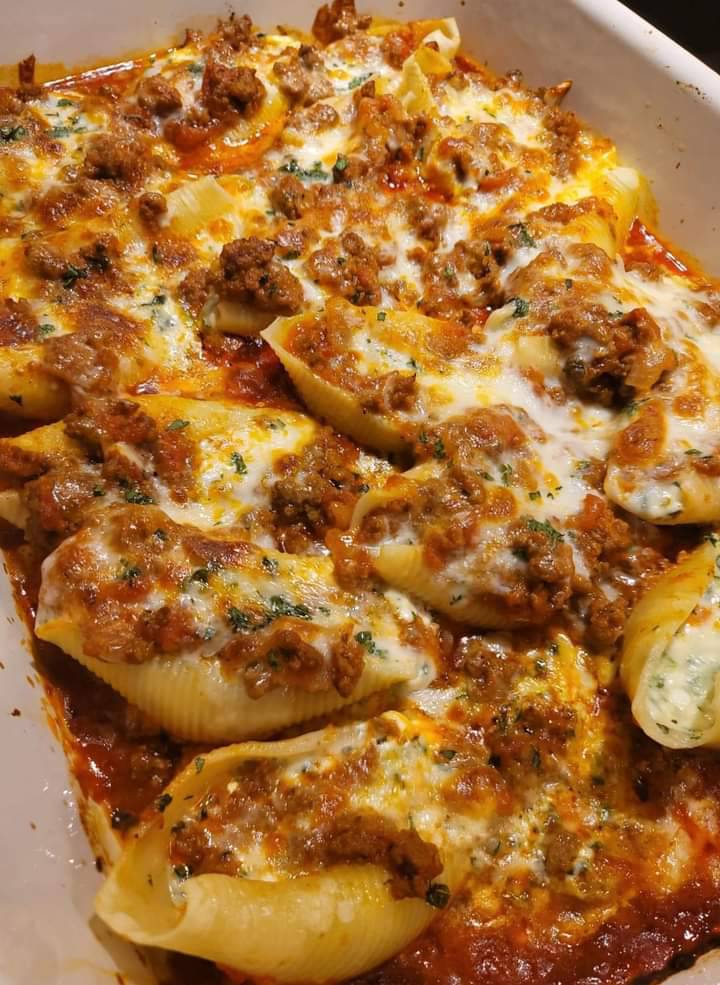 Taco-Filled Pasta Shells