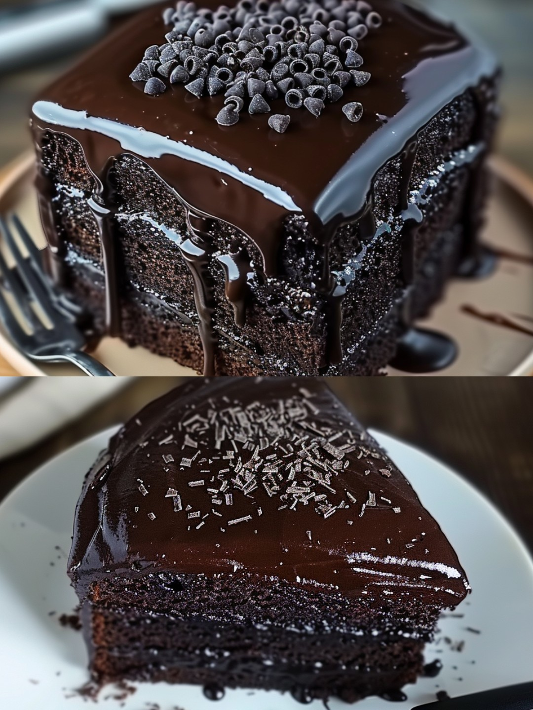 Super Moist Chocolate Cake with Perfect Chocolate Ganache