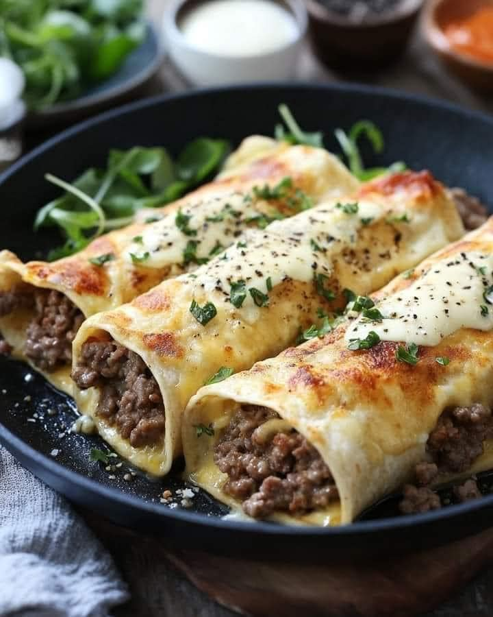 Meat and Tortilla Roll