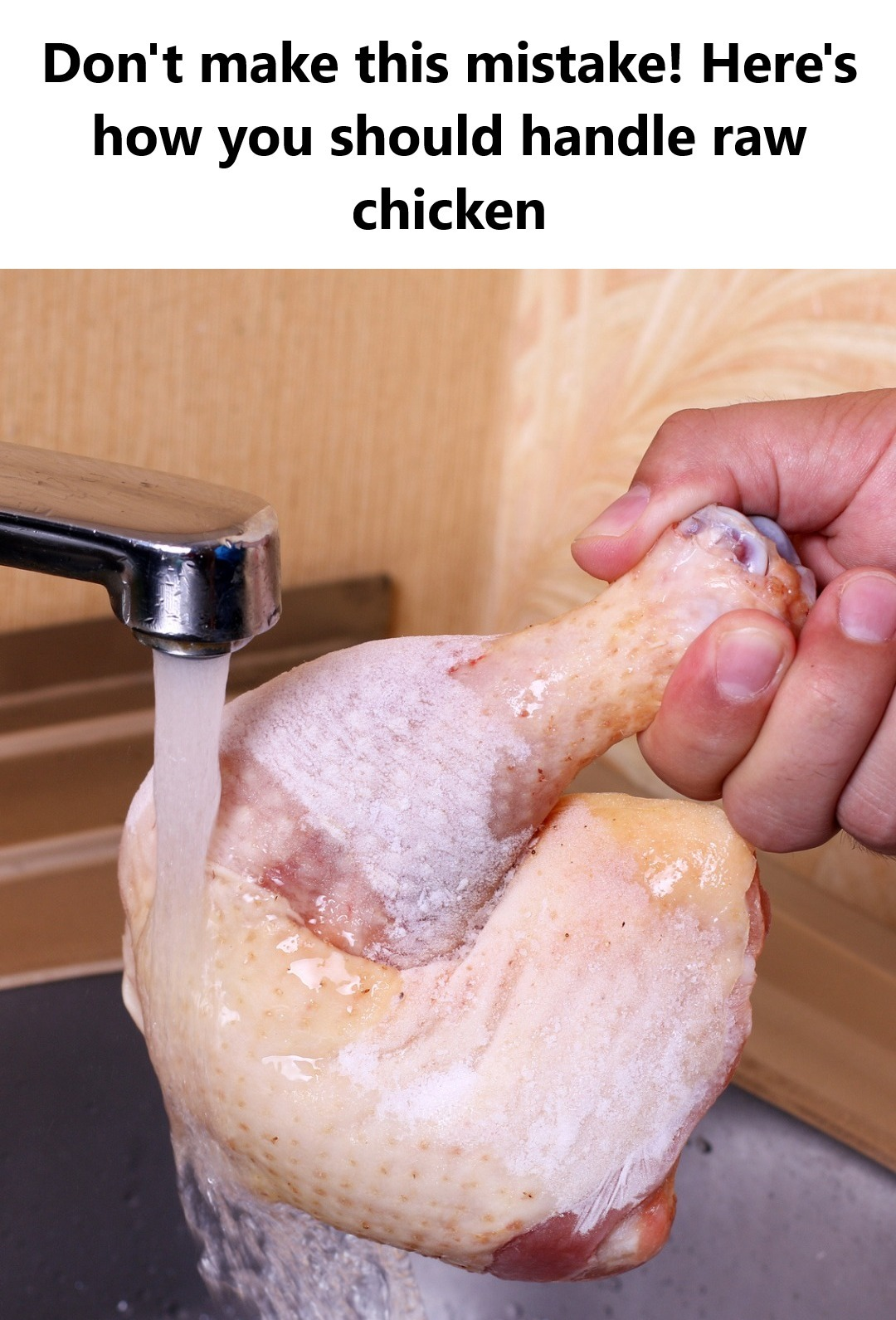 Why Washing Raw Chicken is a Bad Idea