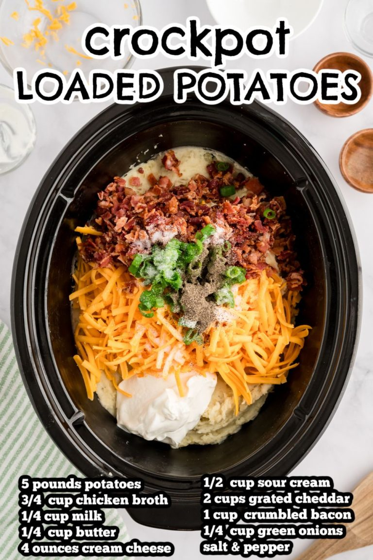 Crockpot Loaded Mashed Potatoes