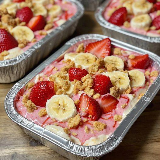 Strawberry Cheesecake Banana Pudding