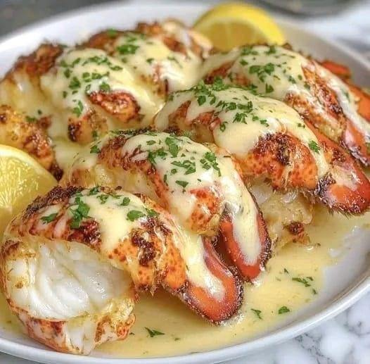 Creamy Garlic Butter Lobster Tails