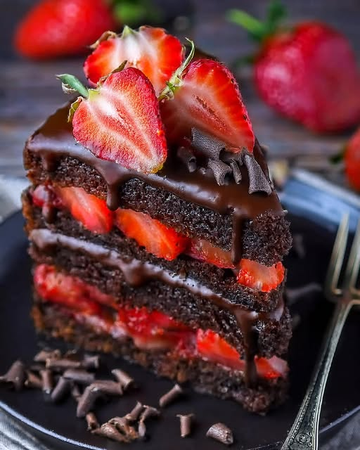 Chocolate Covered Strawberry Cake