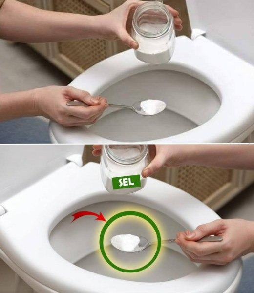 Use salt in the toilet: Grandma’s foolproof trick!