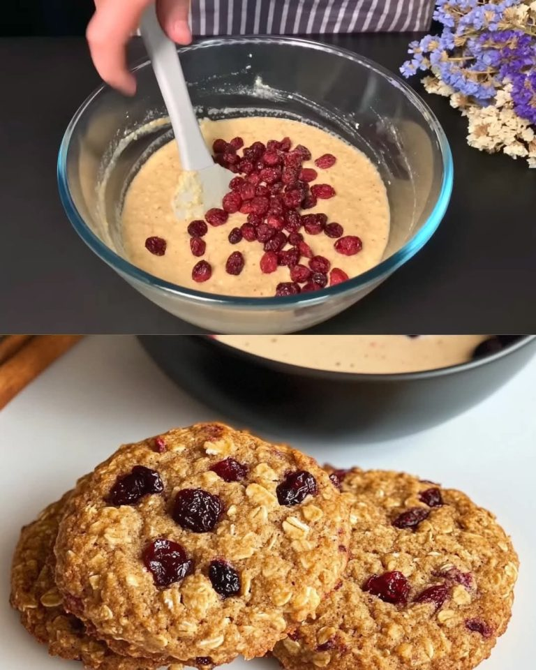 Lemon Cranberry Almond Oatmeal Cookies