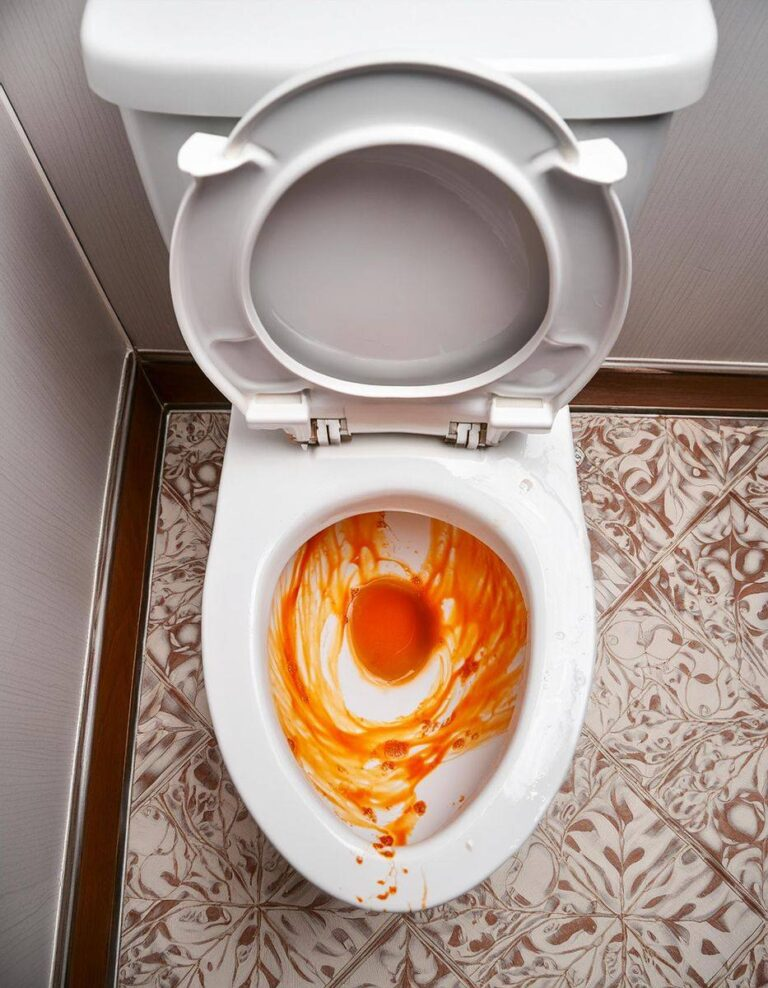 Kiss orange stains in the toilet or tub goodbye with these tricks