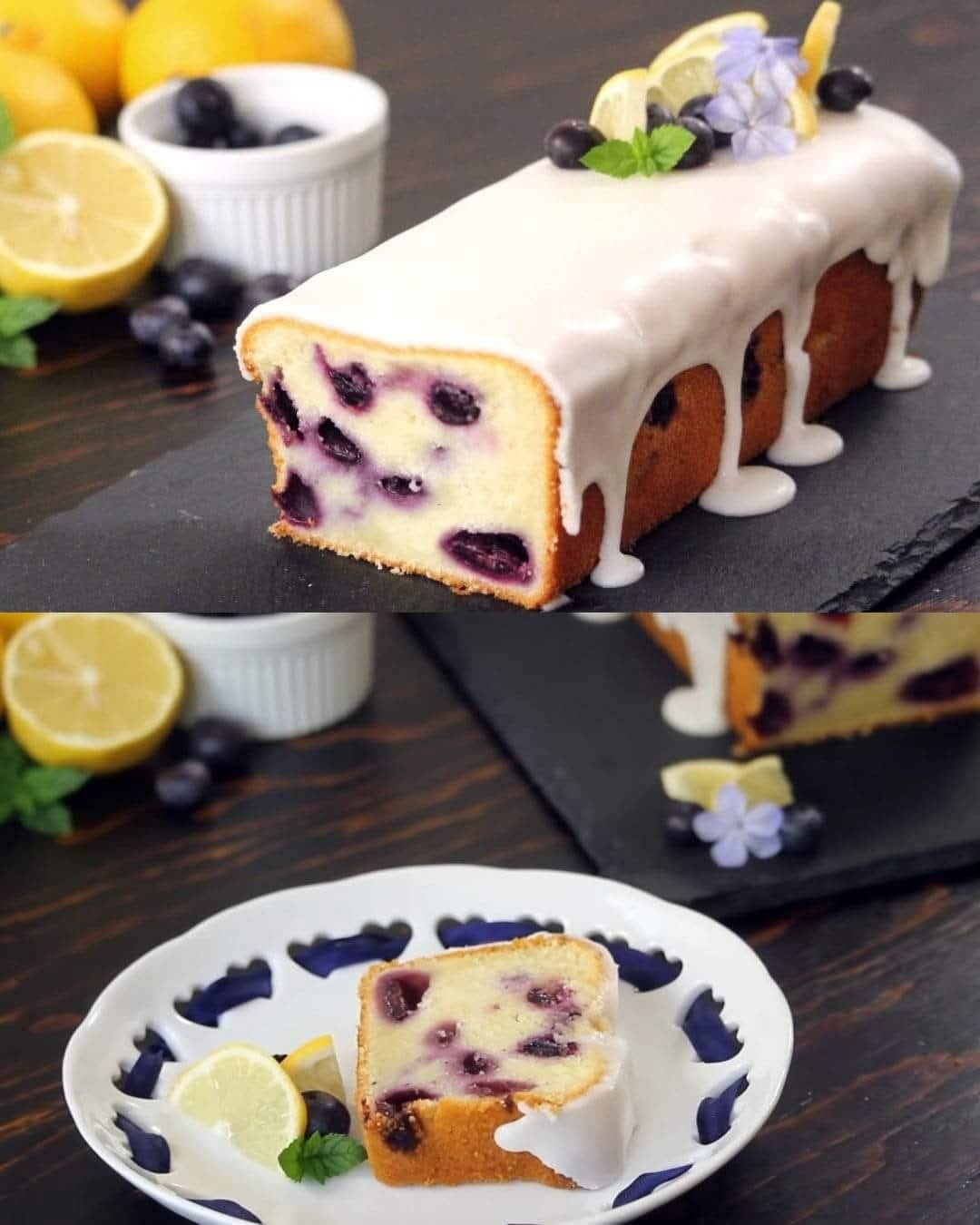 Blueberry Lemon Pound Cake Recipe