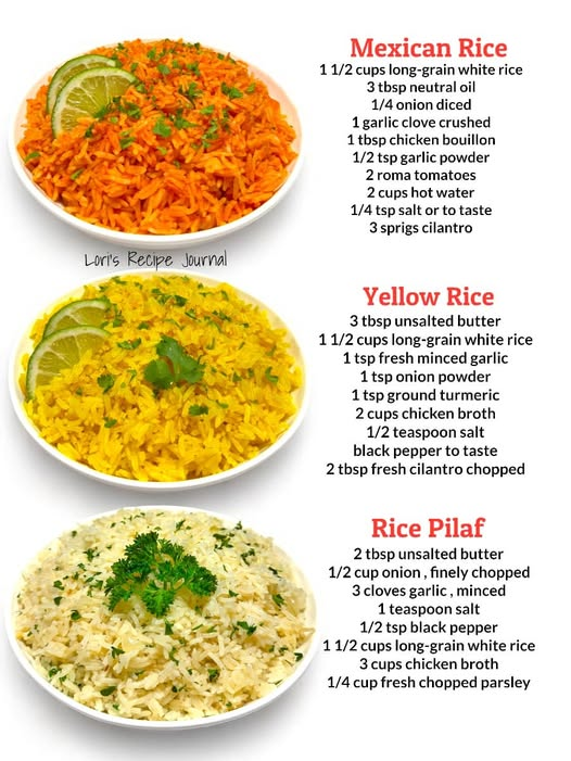 3 Easy Flavored Rice Recipes