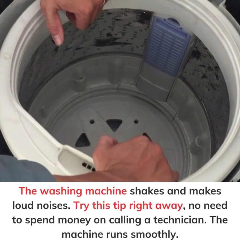 Try this tip now to make your washing machine run smoothly without having to call a repairman