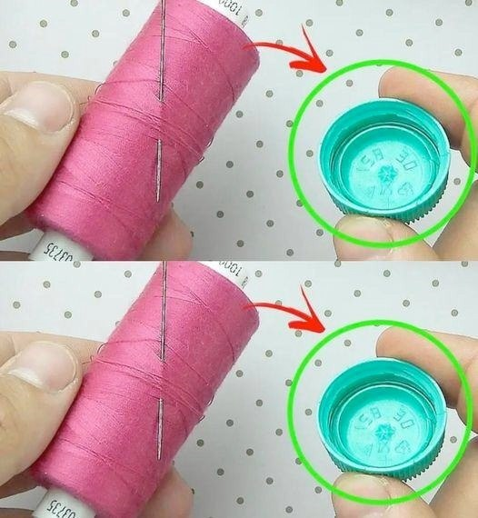 A Simple Trick for Easy Needle Threading – All You Need Is a Bottle Cap