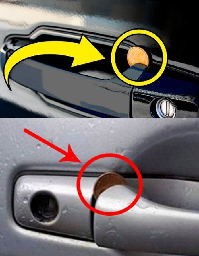 What does it mean to find a penny in your car door handle?