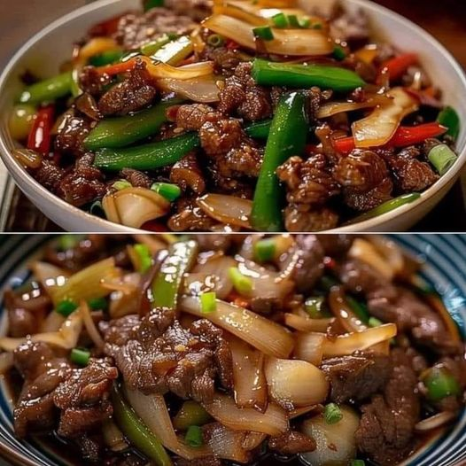 CHINESE-STYLE BEEF AND ONION STIR-FRY