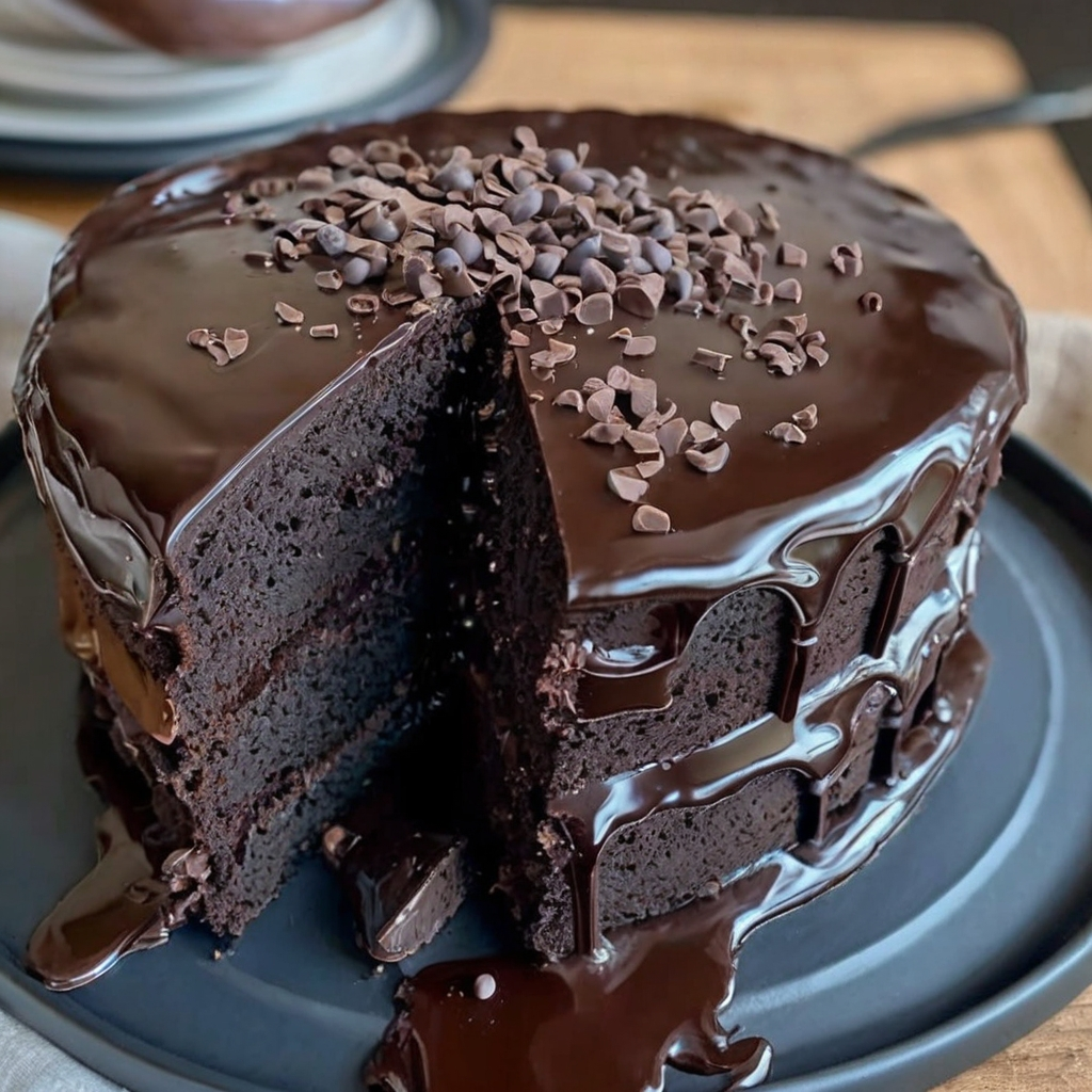 Super Moist Chocolate Cake with Perfect Chocolate Ganache